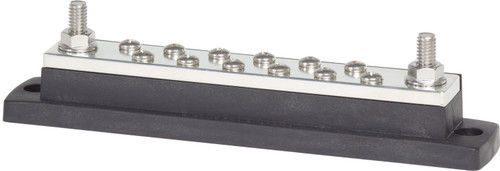 Blue Sea 2105 MaxiBus 250A BusBar - Two 5/16"-18 Studs and Twelve #10-24 Screws