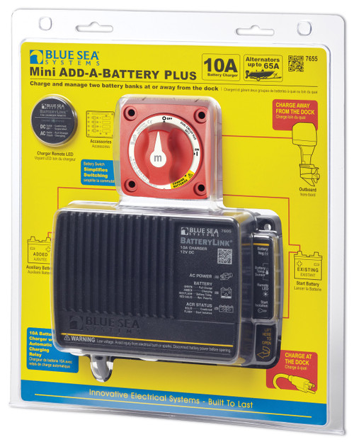 Blue Sea 7655 Mini Add-A-Battery Plus Kit - 65A (North America)