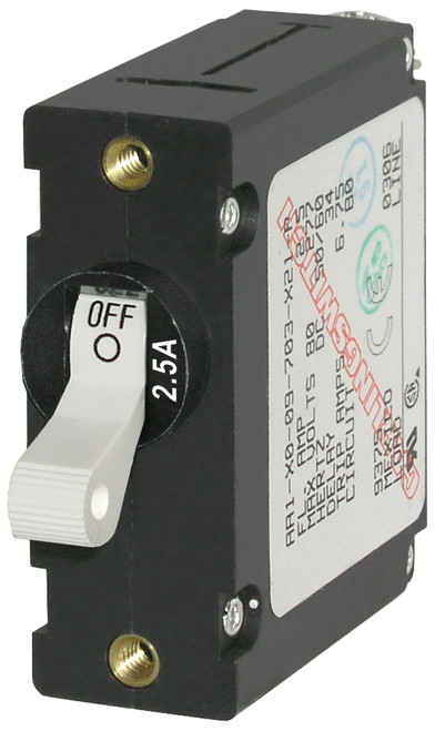 Blue Sea A-Series Toggle Circuit Breaker - Single Pole