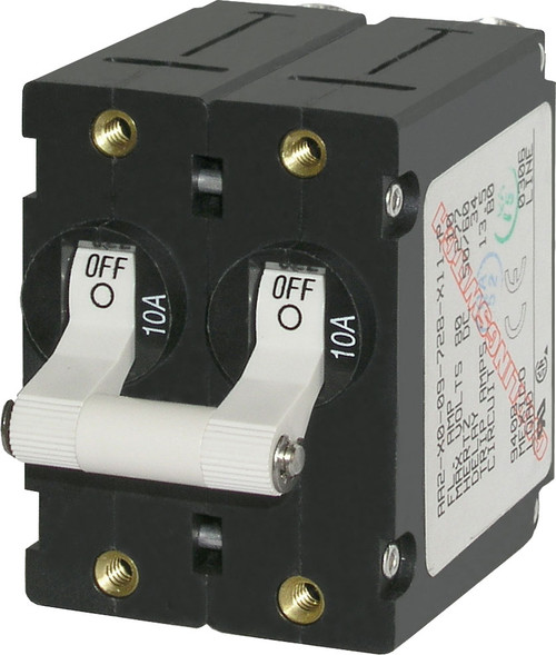Blue Sea A-Series Toggle Circuit Breaker - Double Pole