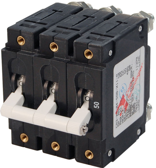 Blue Sea C-Series Toggle Circuit Breaker - Triple Pole
