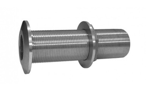 Groco THXL-1500-WS 1-1/2" NPS NPT Combo XL Stainless Thru Hull | Trotac Marine