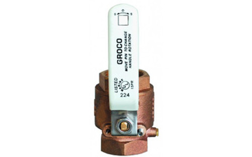 Groco IBV-1500-BSPP BSPP Bronze Inline Valve | Trotac Marine