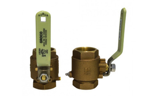 Groco IBV-2000 2" NPT Bronze Inline Valve | Trotac Marine