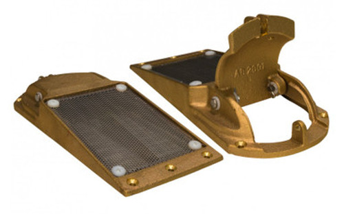 Groco APHS-2000-3 Bronze Hull Scoop Strainer with Access Door for up to 2" Thru Hull | Trotac Marine