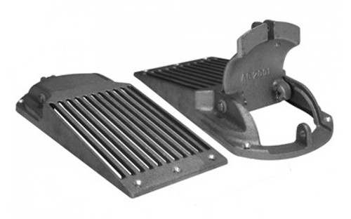 Groco ASC-3000-AL Aluminum Slotted Hull Scoop Strainer with Access Door for up to 3" Thru Hull | Trotac Marine