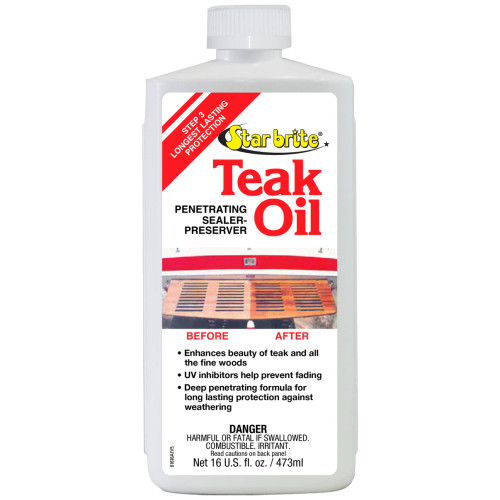 Starbrite Teak Oil - Marine Grade for the Harshest Conditions 16OZ Starbrite Teak Oil - Marine Grade for the Harshest Conditions 16OZ