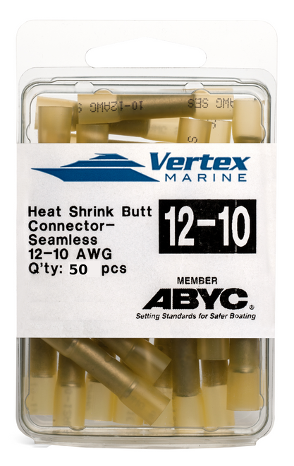 Butt 12-10GA 50pkg Heat Shrink Conne