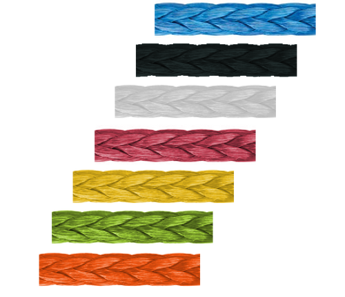 1/4" AmSteel®-Blue 12-strand single braid rope
