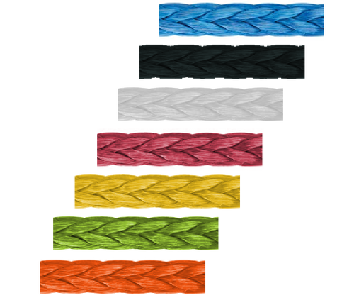 5/32" AmSteel®-Blue 12-strand single braid rope