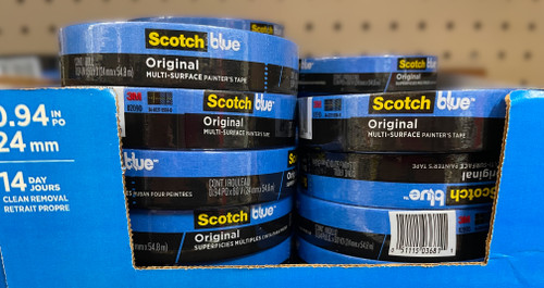 Scotch 1" or 24mm Blue Masking Tape