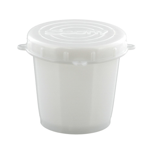 White 1/2 Litre Bait Jar with quick lock threaded lid