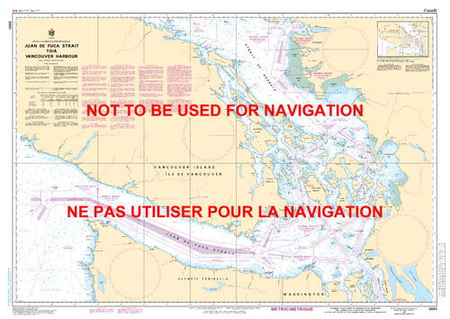 Chart 3601 - Juan de Fuca Strait to/à Vancouver Harbour