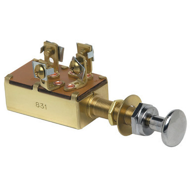 Interruttore BEP Push-Pull DBE-623 – 6-36V DC 10A, Morsetti A Vite, Off-On1&2-On1&3, Multicolore - 3