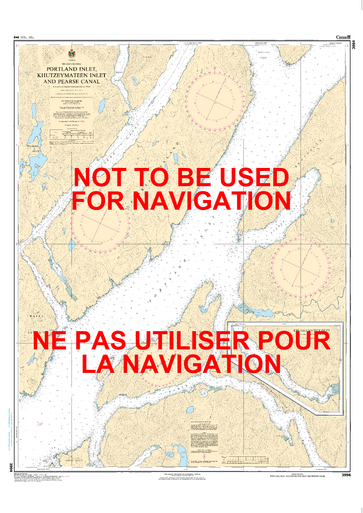 Chart 3994 - Portland Inlet, Khutzeymateen Inlet and Pearse Canal