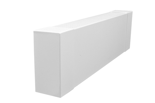 Atlas Baseboard Cover Endcap - Left - Closed - Assembled