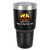 30 oz. Black Color Printed Insulated Travel Mug