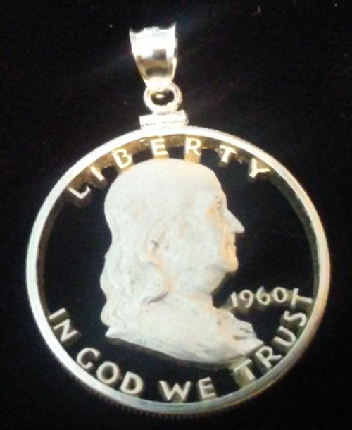 Franklin Half Dollar Full Detail Pendant