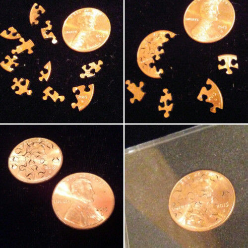 10 Piece Jigsaw Puzzle from One Cent or a Dime
