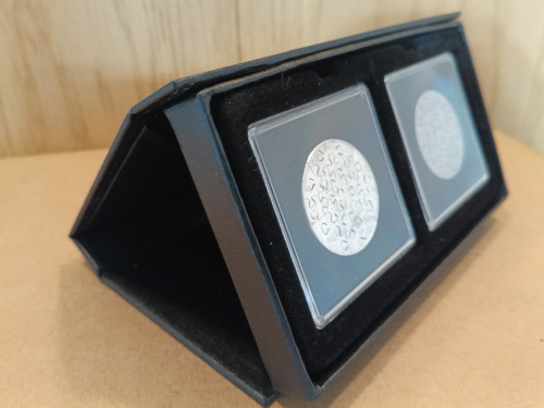 Black Velour AirBox for 2 Coins