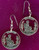 Alabama Quarter Cut-Out Earrings