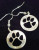 Paw Design in Dimes as Earrings