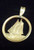 Canadian Dime "Bluenose" Sailboat Cut Out, Pendant, or KeyRing