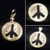 Peace Sign Dime Cut Out, Pendant or KeyRing