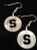 Block Letter Dangle Earrings from Dimes