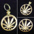 Classic "Funny Leaf" Pot Dime Reverse Cut Out, Pendant, or KeyRing