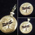 Dragonfly in a Dime Cut Out, Pendant or KeyRing
