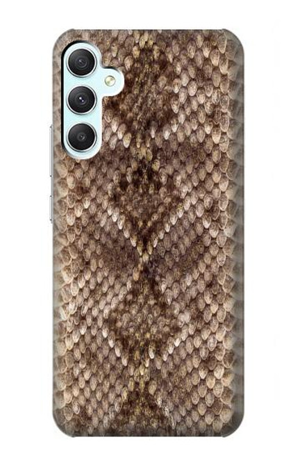 W2875 Rattle Snake Skin Graphic Printed Hard Case and Leather Flip Case For Samsung Galaxy A34 5G