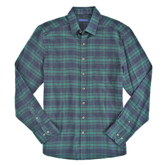 Plaid Long Sleeve Button Down Shirt