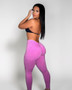 Acid Wash Deep V Back Leggings