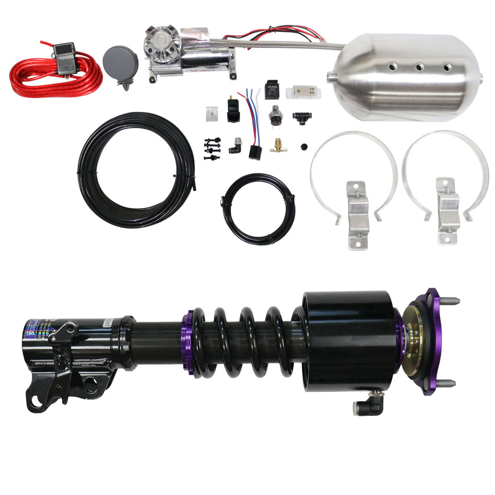 RS Coilovers w/ Front Air Cups + Silver Control System 86-92