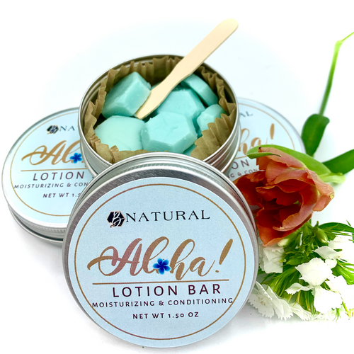 Aloha is a refreshing tropical scent/You will love the convenience of a solid lotion bar for your purse and ease of travel.