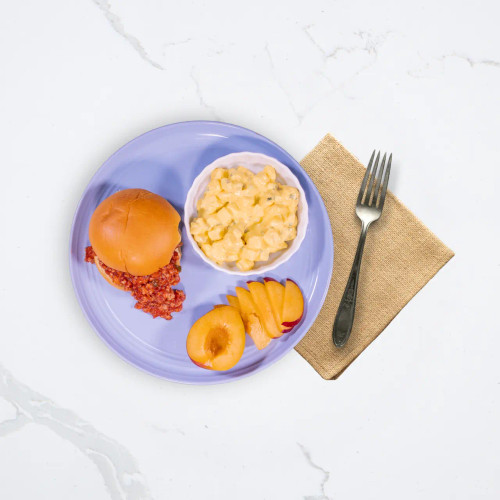 Sloppy Jane Sandwich with Potato Salad and Fruit - Seattle Sutton's Healthy Eating