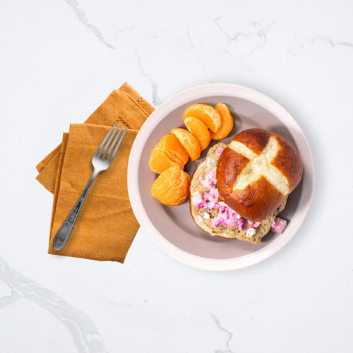 Bleu Veggie Burger with Fresh Fruit - Seattle Suttons Healthy Eating