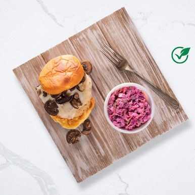 Mushroom Swiss Veggie Burger 