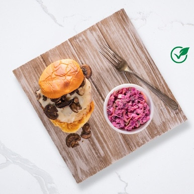 Mushroom Swiss Veggie Burger - Seattle Sutton's Healthy Eating
