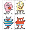 Message Monsters 2021 - Sheets of 100 stamps