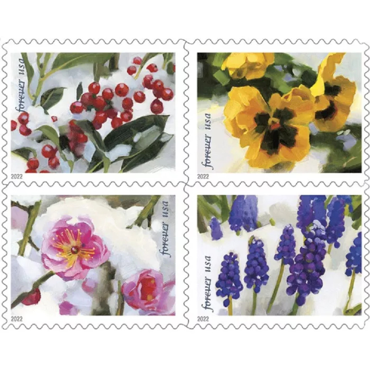 2022 us mountain flora forever stamps