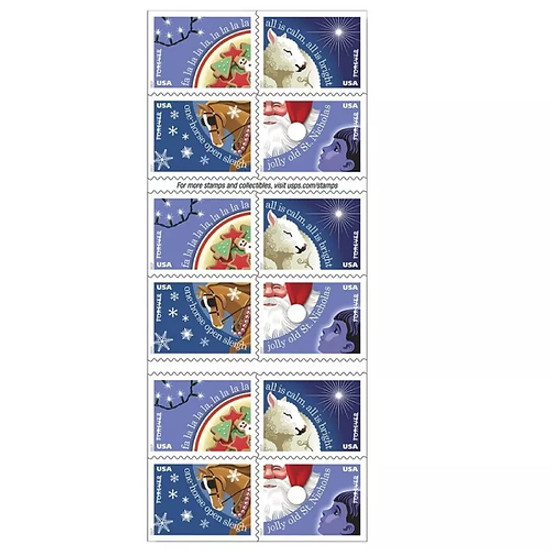 USPS Forever Postage Stamps Winter Flowers Booklet of 20