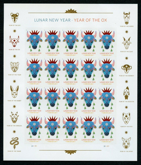 Lunar New Year Of The Ox 2021 - Sheets of 100 stamps