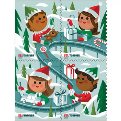  2018 Sparkling Holidays Forever Stamps Santa Claus