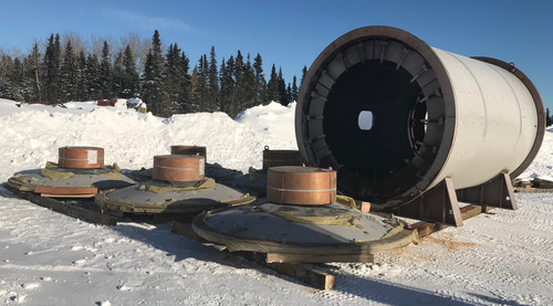 10.5 x 18.5 ft Unused Outotec Ball Mill with 1,000 HP