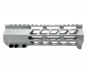 7" slim Mlok RAW Handguard with hand stop  Free Float AR15 223 (MADE IN USA)