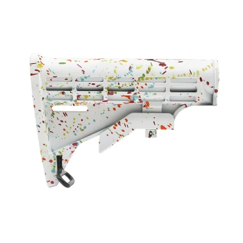 AR15 Custom Cerakote Birthday Splatter M4 Buttstock