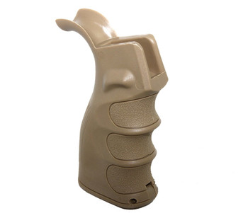 Ergonomic Pistol Grip w/Finger Grooves Storage Compartment Cerakote FDE  Ergonomic Pistol Grip w/Finger Grooves Storage Compartment Cerakote FDE