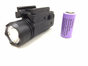 Pistol LED Flashlight 200 Lumens with Quick Release Mount- Polymer Pistol LED Flashlight 200 Lumens with Quick Release Mount- Polymer